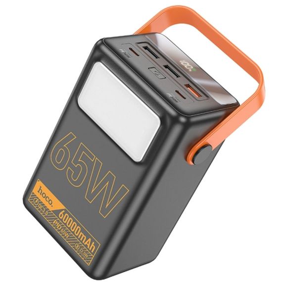 Портативний ЗП Power Bank Hoco J110A Powerful PD65W 60000 mAh Black | Зображення 1
