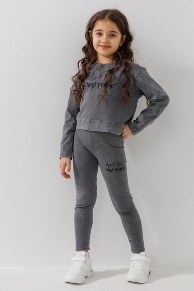 Костюм світшот+лосини для дівчинки Benini 251001 122 см Сірий shop (2000990934994) | Зображення 1