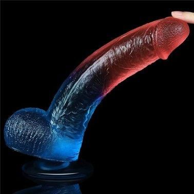 Яскравий і оригінальний Фалоімітатор 9" Dazzle Studs Sex Aura | Зображення 5