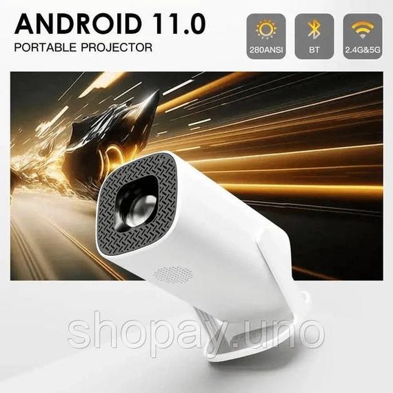 Игровой смарт проектор для игр и фильмов Android Wi-Fi P30 Ultra для дома и офиса домашний кинотеатр YR-16 | Зображення 2