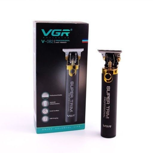 Профессиональный аккумуляторный триммер VGR V-082 машинка для стрижки волос бороды | Зображення 4