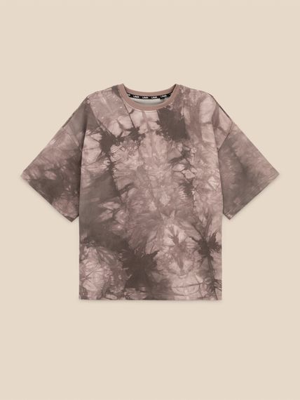 Футболка оверсайз тайдай жіноча LAWA K-WTC02388 XL Коричневий shop (2000999638343)
