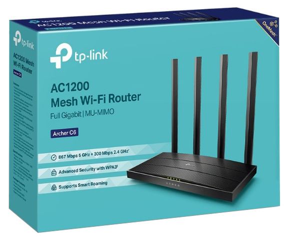 Бездротовий маршрутизатор TP-Link Archer C6 AC1200 Wireless Dual Band Gigabit Router | Зображення 3