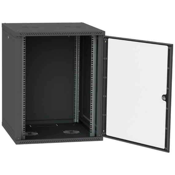 IPCOM СН-18U 600х450 скло RAL9005 Шафа серверна | Зображення 2