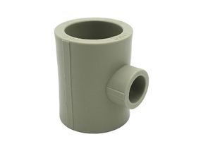 Трійник редукційний PPR Ø40x25x40 сірий колір ASCO® 10/100шт