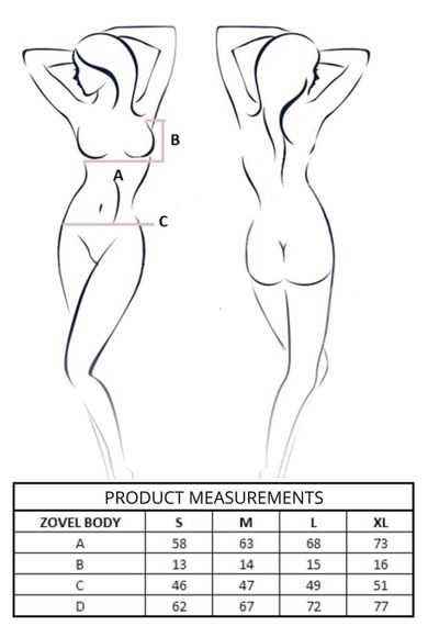 Боді Passion ZOVEL BODY light grey M Sex Aura | Зображення 8