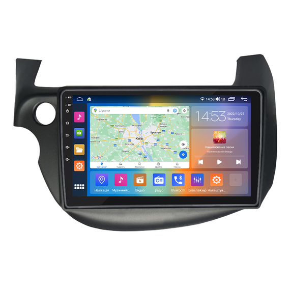 Штатная магнитола 10" Lesko для Honda Fit II 2007-2014 2/32Gb CarPlay 4G Wi-Fi GPS Prime 8 ядер Хонда