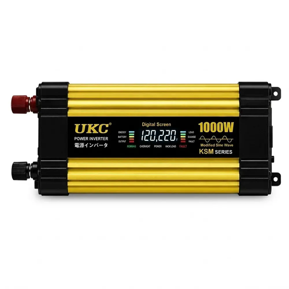 Перетворювач автомобільний інвертор UKC AC/DC UPS 1300 Вт