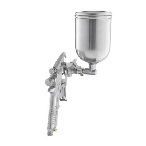Фарбопульт пневматичний HP, форсунка 1.5 мм, верхній металевий бачок 400 мл., 5бар INTERTOOL PT-02021 | Зображення 3