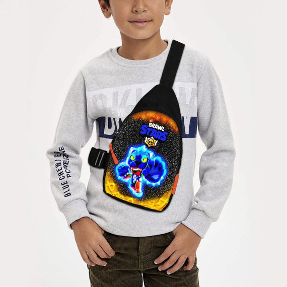 Сумка через плече дитяча Brawl Stars 29х17 см сумка слінг для хлопчика (01927)