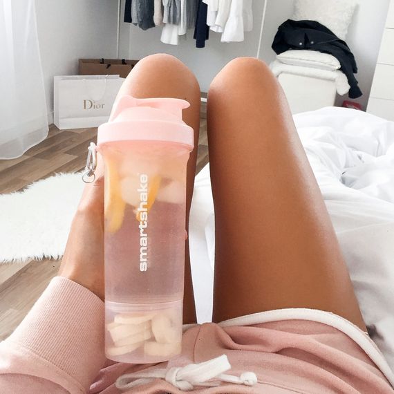 Шейкер спортивний SmartShake Slim 500ml Cotton Pink (Light Lavender) | Зображення 3