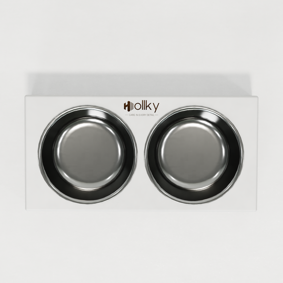 Миски на подставке для маленьких собак и котов Hollky Base XS (2 × 0,25 л) BXS-28145-BLWH | Зображення 16