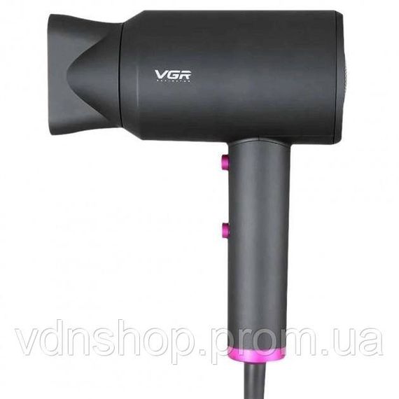Портативний фен для сушіння VGR V-400 2000 Вт, Фен для волосся з дифузором об'ємної укладки TD-21 | Зображення 2