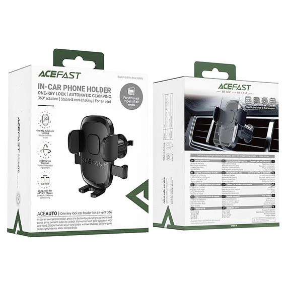 Автотримач Acefast D56 Black | Зображення 1