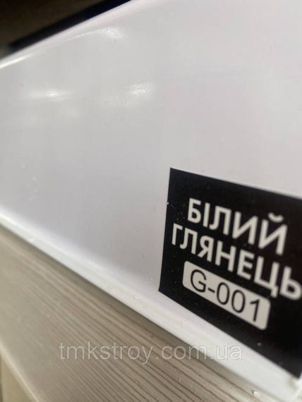 Плинтус ПВХ Ideal Деконика - Белый глянец (001-G) 80мм | Зображення 1