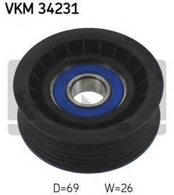 Ведучий ролик, поліклінового ременя (Вир-во SKF) SKF VKM34231 на FORD C-MAX II (DXA/CB7, DXA/CEU)