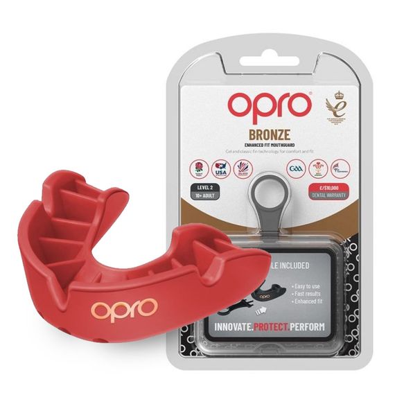Капа OPRO Bronze доросла (вік 11+) Red (art.102500002) | Зображення 9