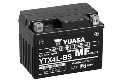 Аккумулятор МОТО Yuasa 12V 3Ah MF VRLA Battery AGM YTX4L-BS(сухозаряжений)