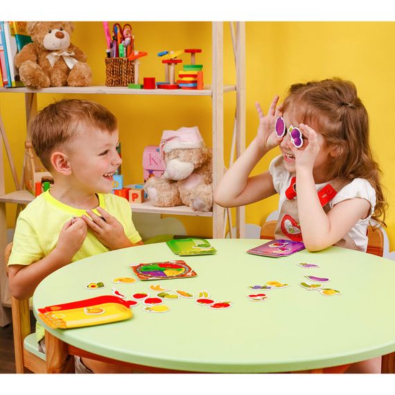 Настольная игра-сортер "Вкусный урожай" Vladi Toys VT1804-41 обучающая | Зображення 1