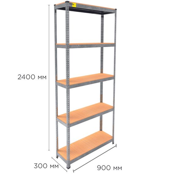 Металевий стелаж MRL-2400 ( 900x300) оцинкований