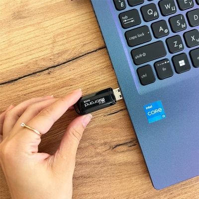 USB флеш накопичувач Mibrand 64GB Marten Black USB 3.2 (MI3.2/MA64P10B) (MI3.2/MA64P10B) | Зображення 3