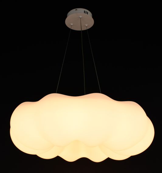 Люстра світлодіодна підвісна LED світильник для квартири на стелю лед 27242 Білий 40-140х65х65 см. | Зображення 5