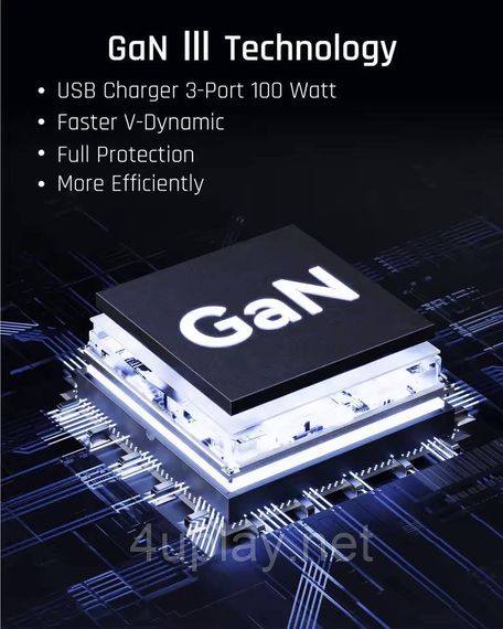 Зарядний пристрій VOLTME Revo 100W GaN III для швидкого заряджання | Зображення 2