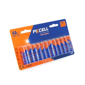 Батарейка щелочная PKCELL 1.5V AA/LR6.24 штуки в блистере цена за блистер,Q12