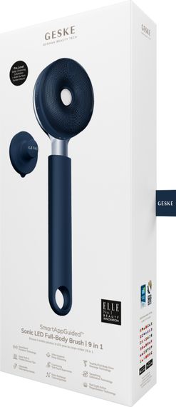 Звукова світлодіодна щітка для всього тіла GESKE Sonic LED Full-Body Brush&Intensive Exfoliator 9в1 midnight | Зображення 3