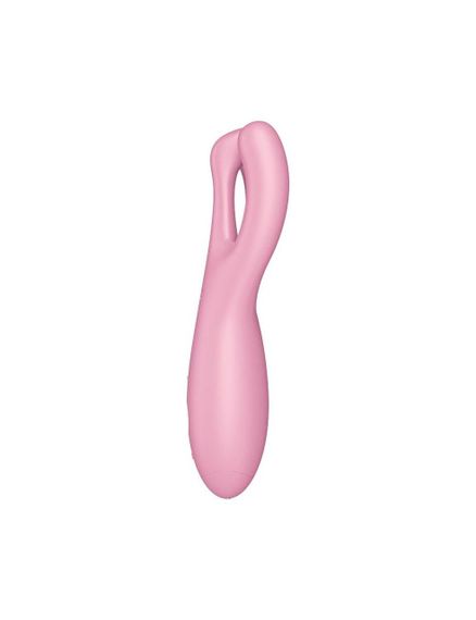 Клиторальный смарт вибратор Satisfyer Threesome 4 Pink с тремя пальчиками | Зображення 2