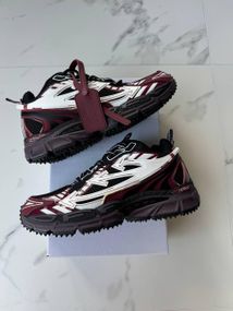 Кросівки Off-White Be Right Back Burgundy / офф  топ весна / осінь 16005 42