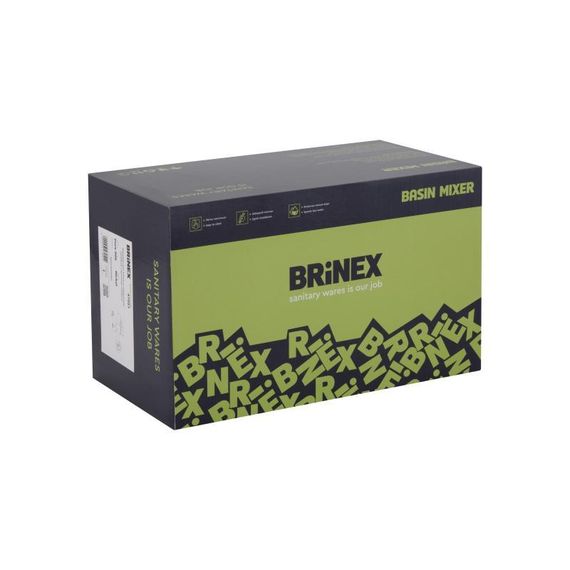 Змішувач для ванни Brinex Pure 006 з поворотним виливом (з душовим гарнітуром) Nickel BRIPUR006NKL | Зображення 6