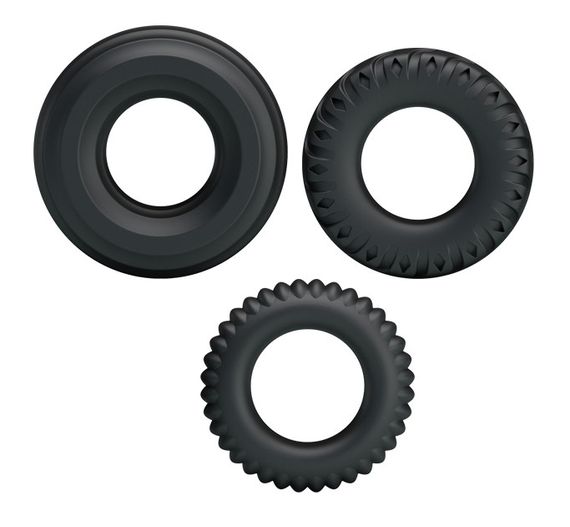 Набір з 3 ерекційних кілець LyBaile Ring BI-210179 Sex Aura | Зображення 3