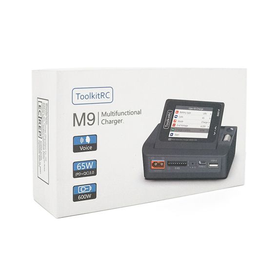 Зарядка ToolkitRC M9 600Вт, тип АКБ LiPo, LiHv, NiMh, USB iнтерфейс, XT60 | Зображення 2