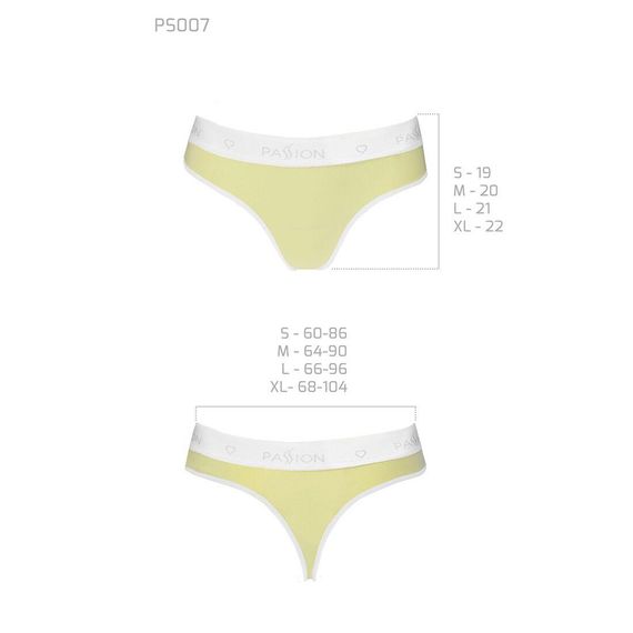 Спортивні трусики-стрінги Passion PS007 PANTIES yellow, size S | Зображення 4