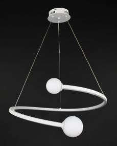 Люстра світлодіодна підвісна LED світильник для квартири на стелю лед 27339 Білий 40-150х60х60 см.