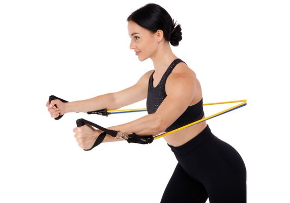 Набір гумових джгутів-еспандерів Бубновського EasyFit для фітнесу та реабілітації з 5 шт (EF-6333) | Зображення 1