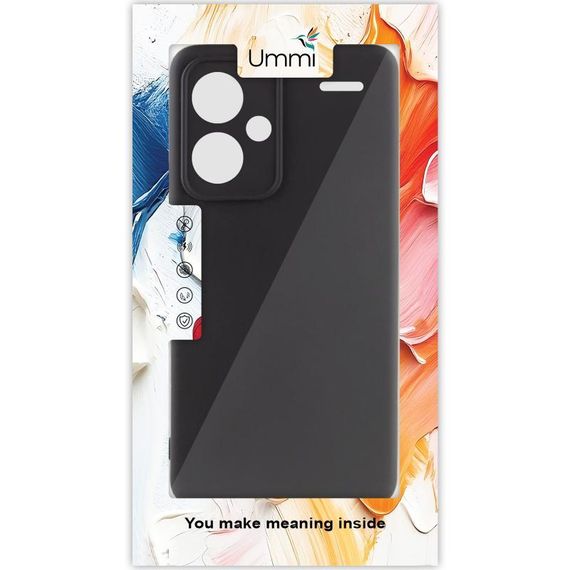 Чохол Silicone Cover Ummi Lakshmi Full Camera (AA) для Xiaomi Redmi Note 13 Pro+ Чорний / Black | Зображення 2