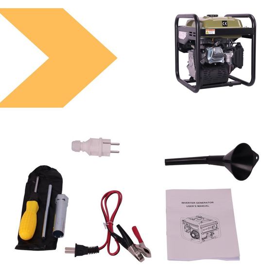 Генератор бензиновий Europower EP2900DX 1,2-1,5KVA Ручний пуск Бак-6л (47329-EP2900_5179) | Зображення 1