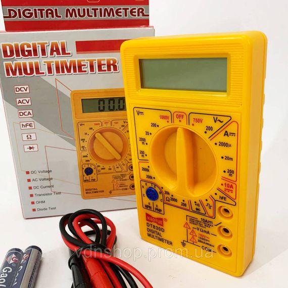 Тестер електропроводки, Мультиметр побутовий, Мультиметр з високою межею вимірювань EK-75 | Зображення 3