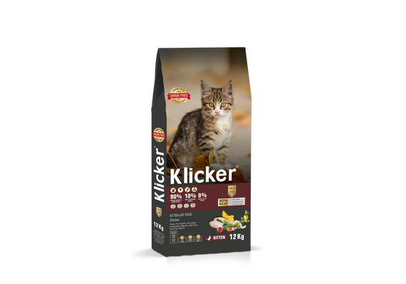 Сухий корм Klicker Холістик беззерновий для кошенят з Куркою 12 кг