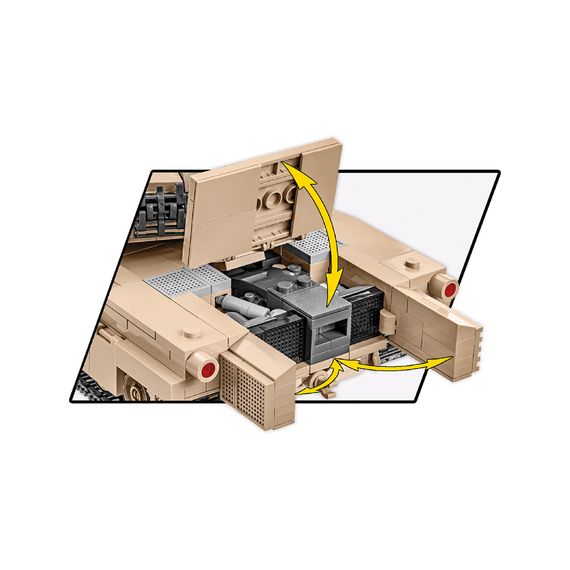 Конструктор Cobi Танк M1A2 Абрамс, 975 деталей (COBI-2622) | Зображення 6