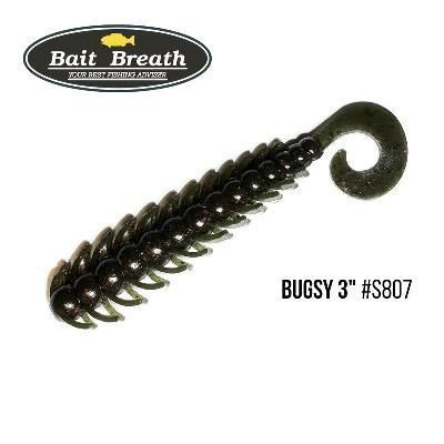 Силіконова приманка, Їстівний силікон Bait Breath BUGSY 3" Rock Soul (11 шт.) (S807 KONBU)