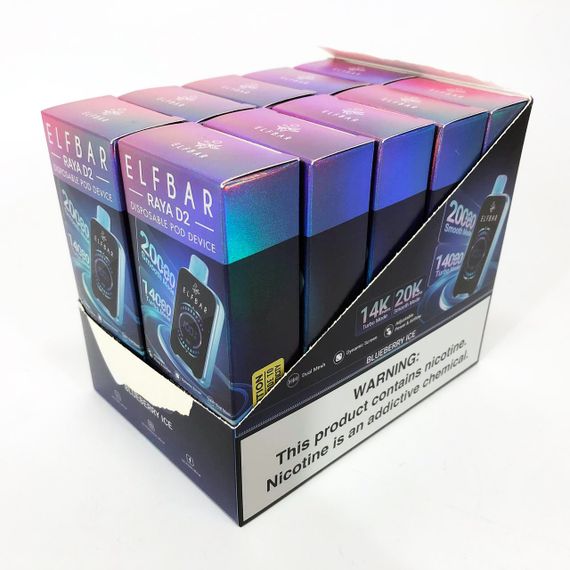 ELF BAR RAYA D2 20000 смак Чорниця (Blueberry Ice) (ws66861) | Зображення 3