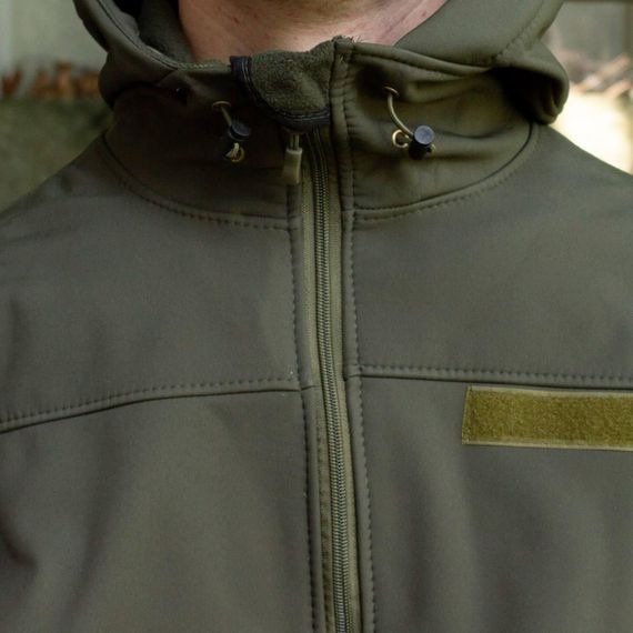 Куртка Soft Shell Олива Софтшелл Демісезон | Зображення 5