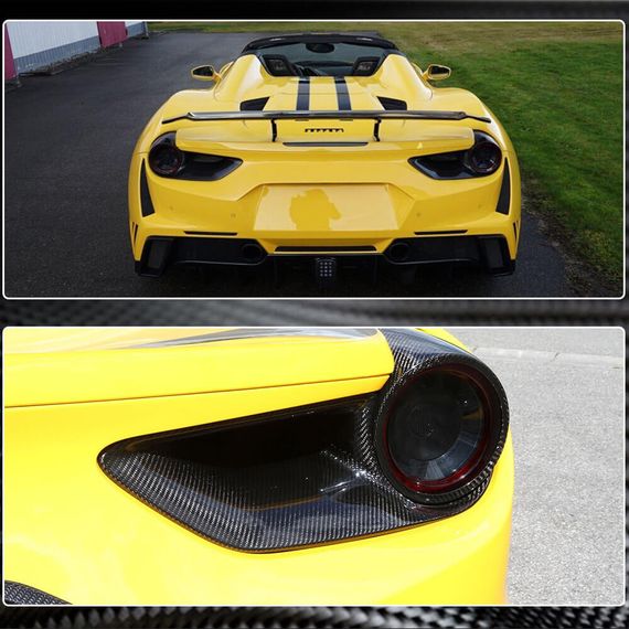 Накладки на Задние Фонари (2015-2017, Карбон) для Ferrari 488 GTB | Зображення 3