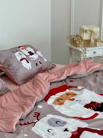 Постельное белье евро Dushka Home Сатин Плюш 21357 200х220 см | Зображення 4