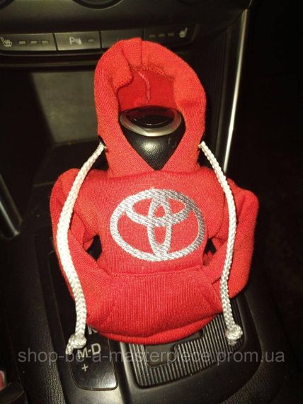 Чохол кофта Худі аксесуар на КПП  Car Hoodie тойота toyota червоний подарунок автомобілісту 10070