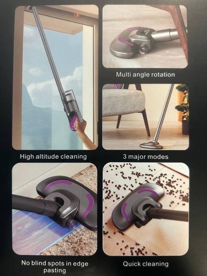 Потужний акумуляторний пилосос Wireless Intelligent Vacuum Cleaner BS803 | Зображення 2