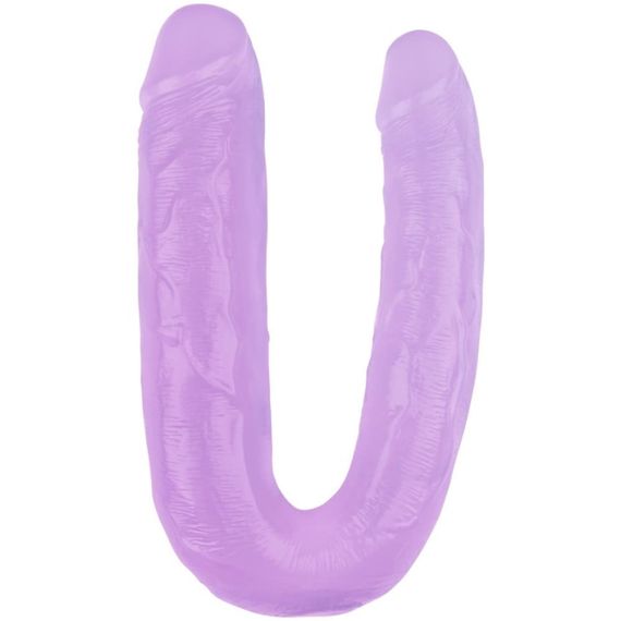 Фалоімітатор двосторонній Chisa Hi-Rubber, фіолетовий 45 см Sex Aura | Зображення 2